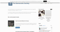 Desktop Screenshot of demsoc.org