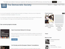 Tablet Screenshot of demsoc.org